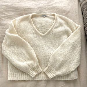 Madewell Wool & Alpaca Puff Sleeve Sweater